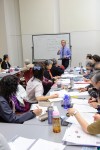 Dennis teaching ESL class at  NYCL